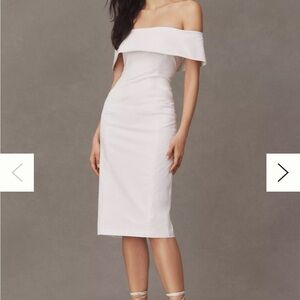 Elegant Off-Shoulder White Dress